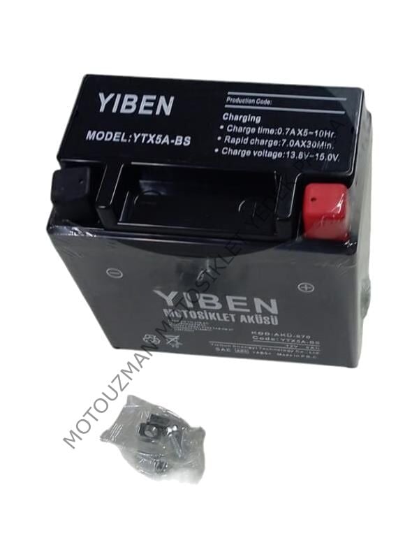 Yiben 12V 5AH YATIK AKÜ DİO